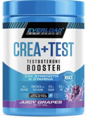 Everload Nutrition CREA+TEST | كرياتين ومحفز | 60 Servings