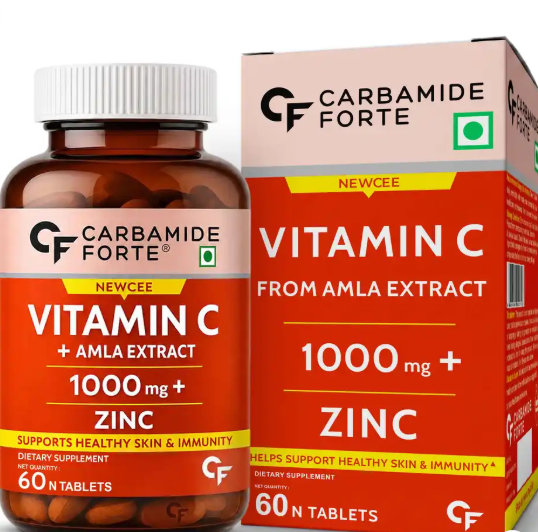 Carbamide Forte Vitamin C + Zinc 60 Tabs | فيتامينات ومعادن فيتامين سي وزنك