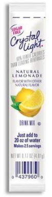 Crystal Light On The Go Drink Mix 1 Pak |  املاح كريستال عصير بدون سكر