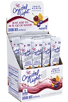Crystal Light On The Go Drink Mix 1 Pak |  املاح كريستال عصير بدون سكر
