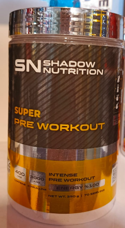 Shadow Nutrition Super Pre Workout 70 servings | طاقة شادو اس ان Shadow Nutrition Super Pre Workout 70 servings | طاقة شادو اس ان