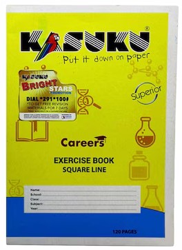 EXERCISE BOOK A4 120pgs SQUARE KASUKU