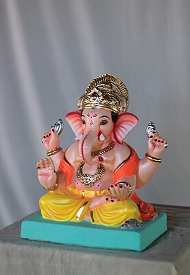 Aasanmandi Ganpati | Shadu Mati Ganpati | 12 Inches Height | MSKK-0073-SHA-12-AASAN-PSKK-DNOA Aasanmandi Ganpati | Shadu Mati Ganpati | 12 Inches Height | MSKK-0073-SHA-12-AASAN-PSKK-DNOA