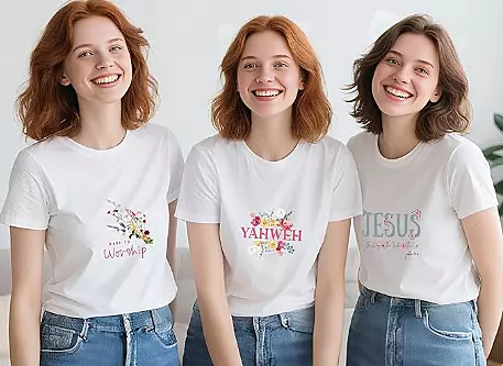Christian Floral Bible Verse Tshirt