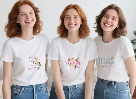 Christian Floral Bible Verse Tshirt