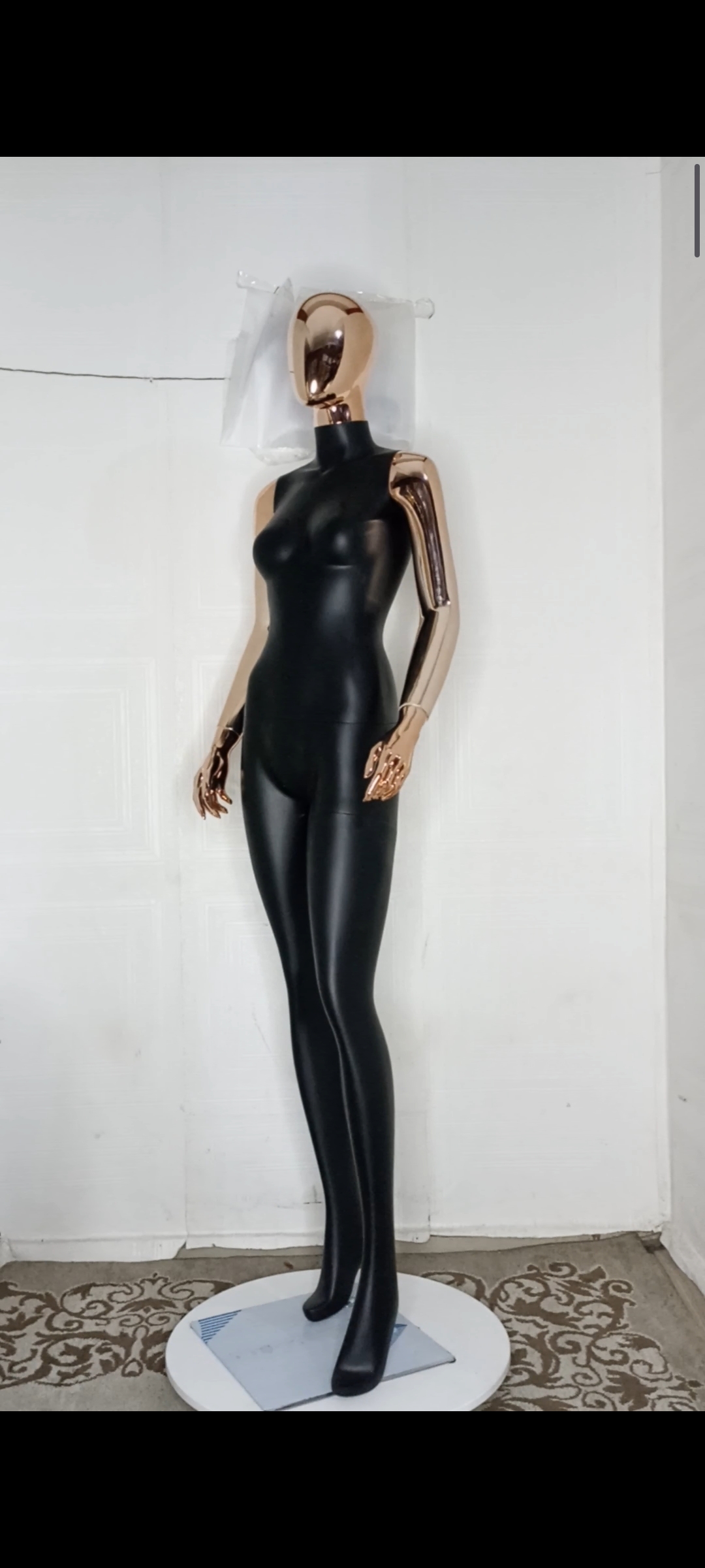Tall Female Mannequin-2 tones Colour-Full Fibreglass Size 8