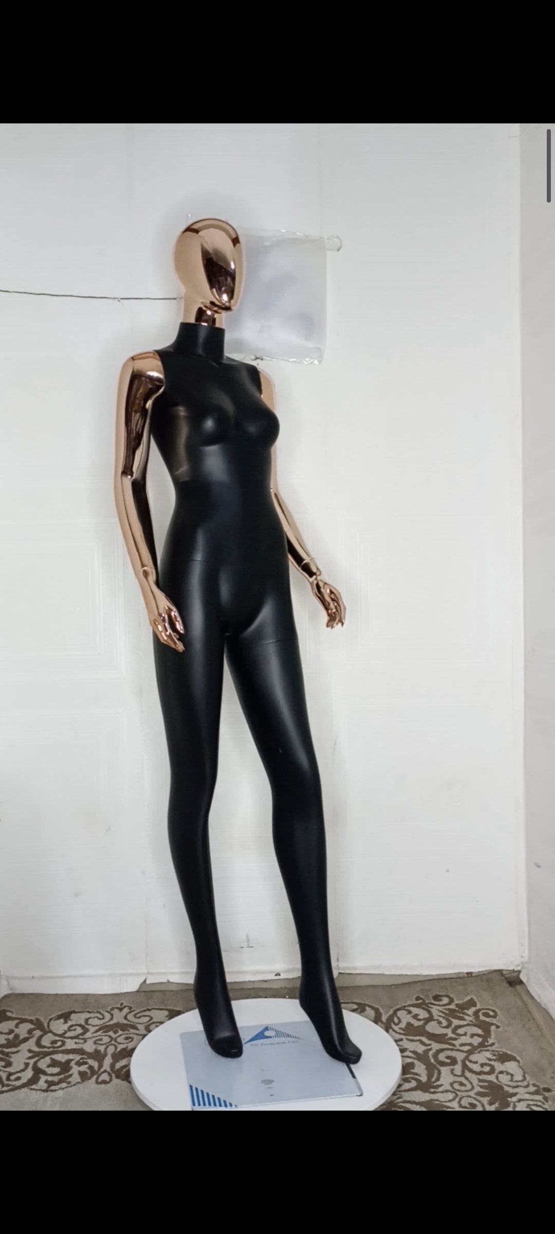 Tall Female Mannequin-2 tones Colour-Full Fibreglass Size 8
