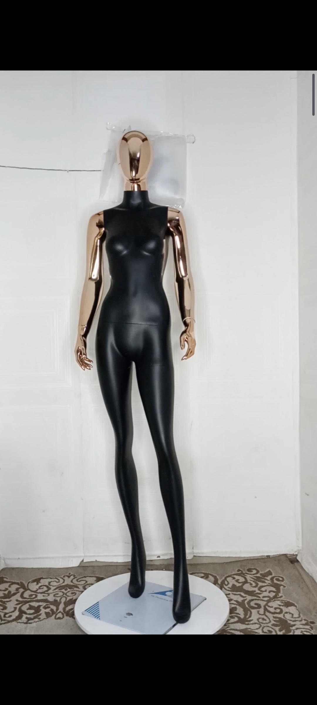 Tall Female Mannequin-2 tones Colour-Full Fibreglass Size 8