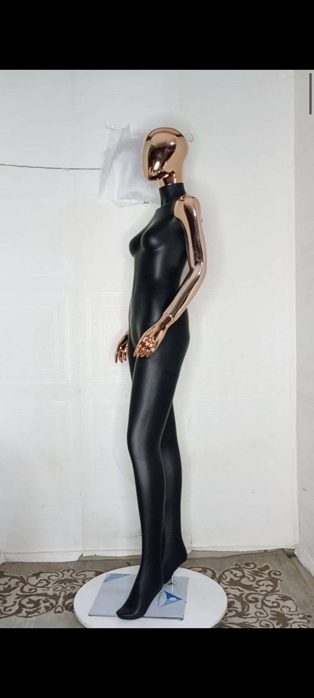 Tall Female Mannequin-2 tones Colour-Full Fibreglass Size 8