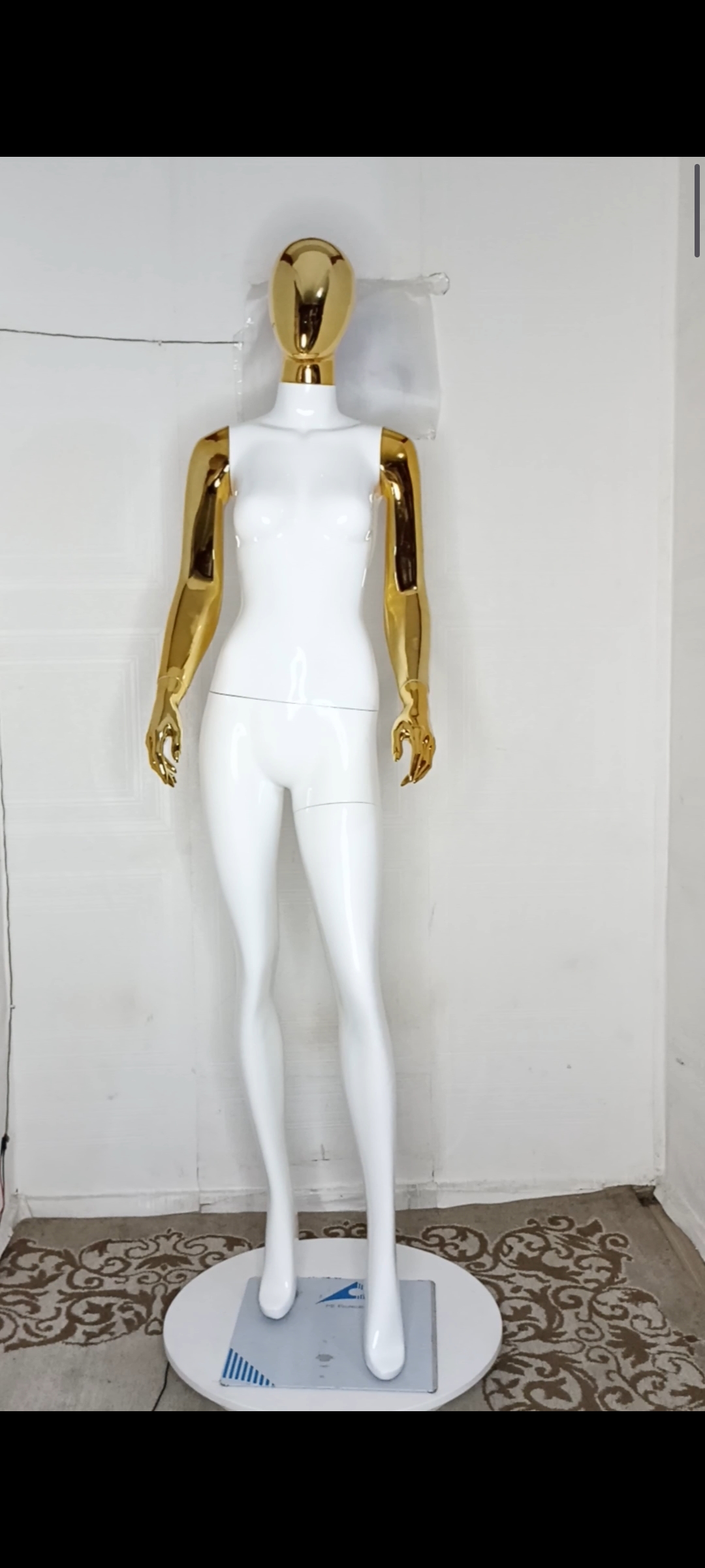Tall Female Mannequin-2 tones Colour-Full Fibreglass Size 8