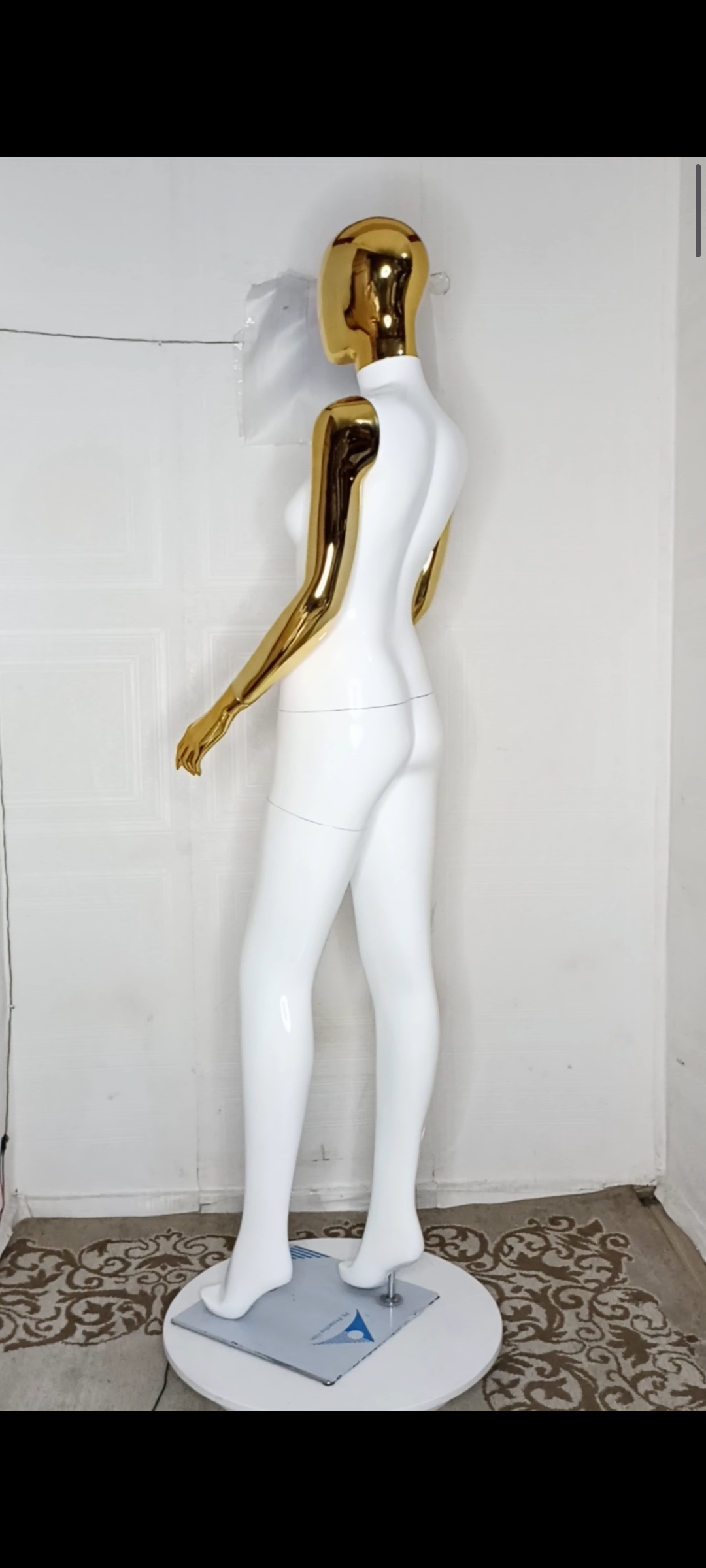 Tall Female Mannequin-2 tones Colour-Full Fibreglass Size 8