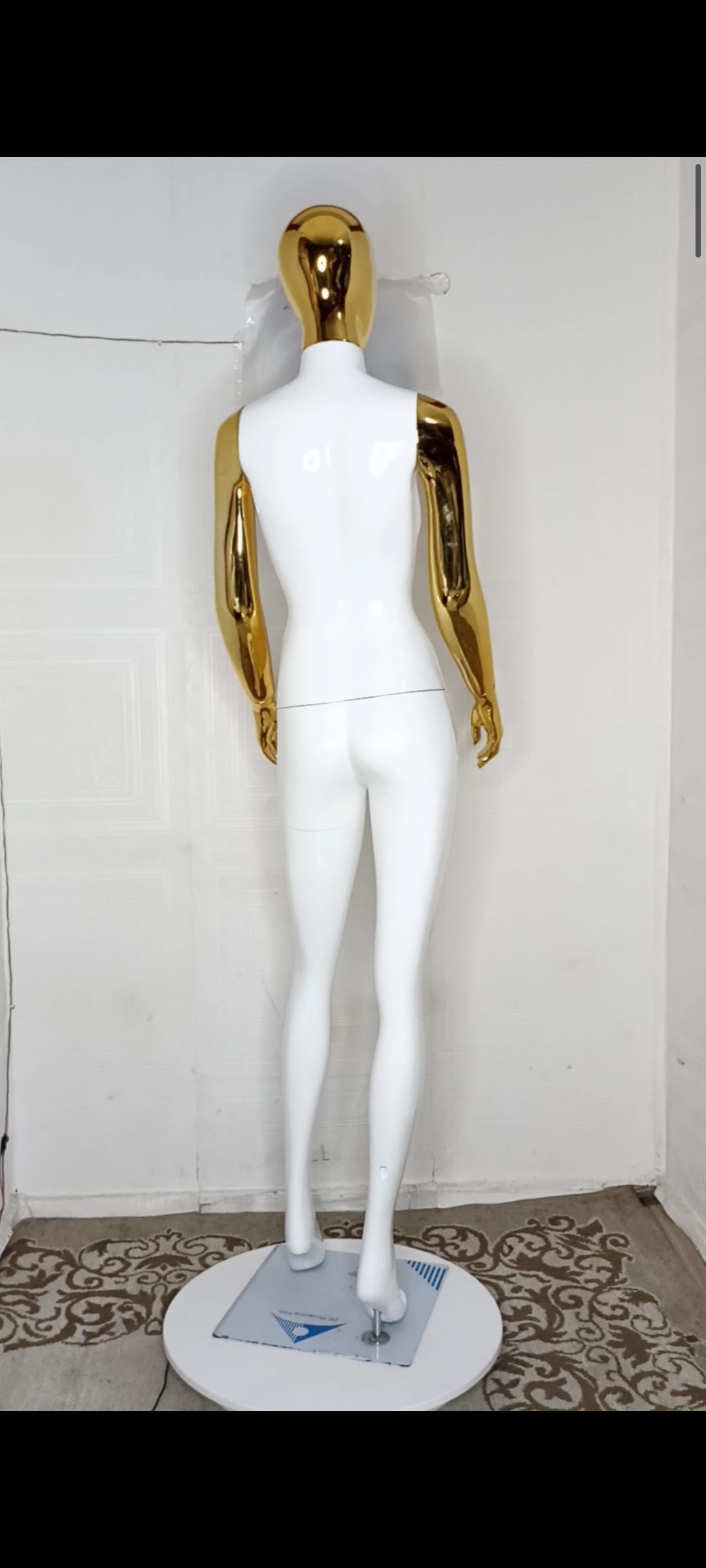 Tall Female Mannequin-2 tones Colour-Full Fibreglass Size 8