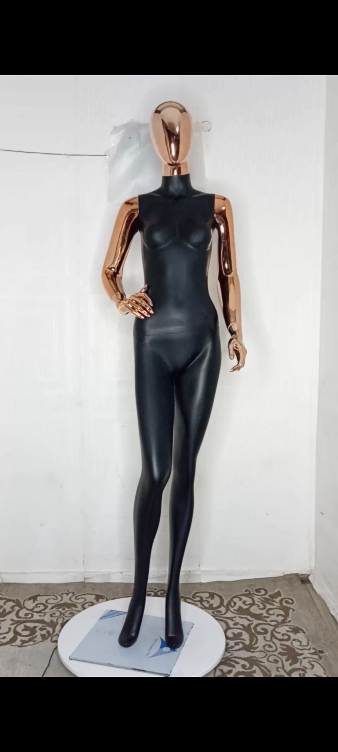 Tall Female Mannequin-2 tones Colour-Full Fibreglass Size 8 with Posture