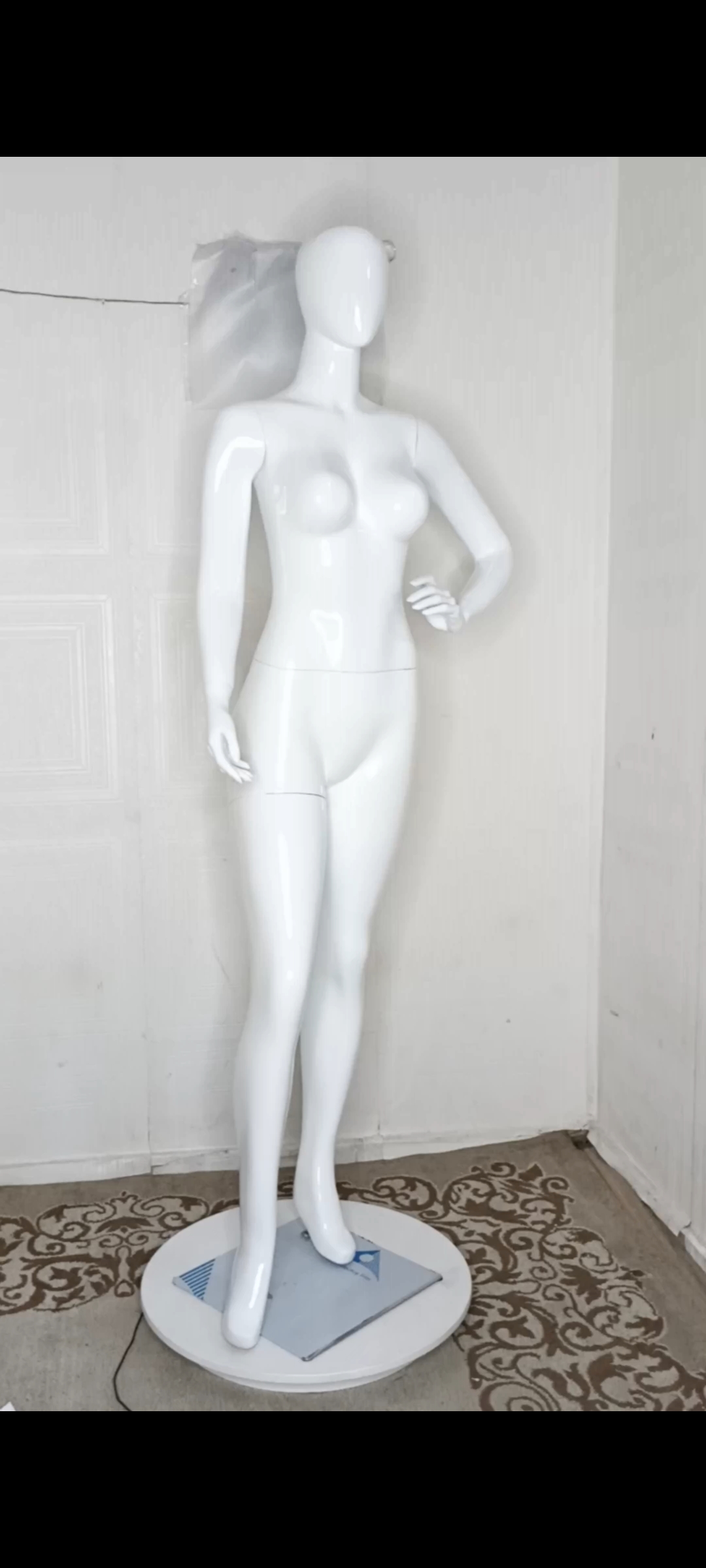 Female Mannequin-Full Plain Glossy Colour-Full Fibreglass Size 12 with Posture