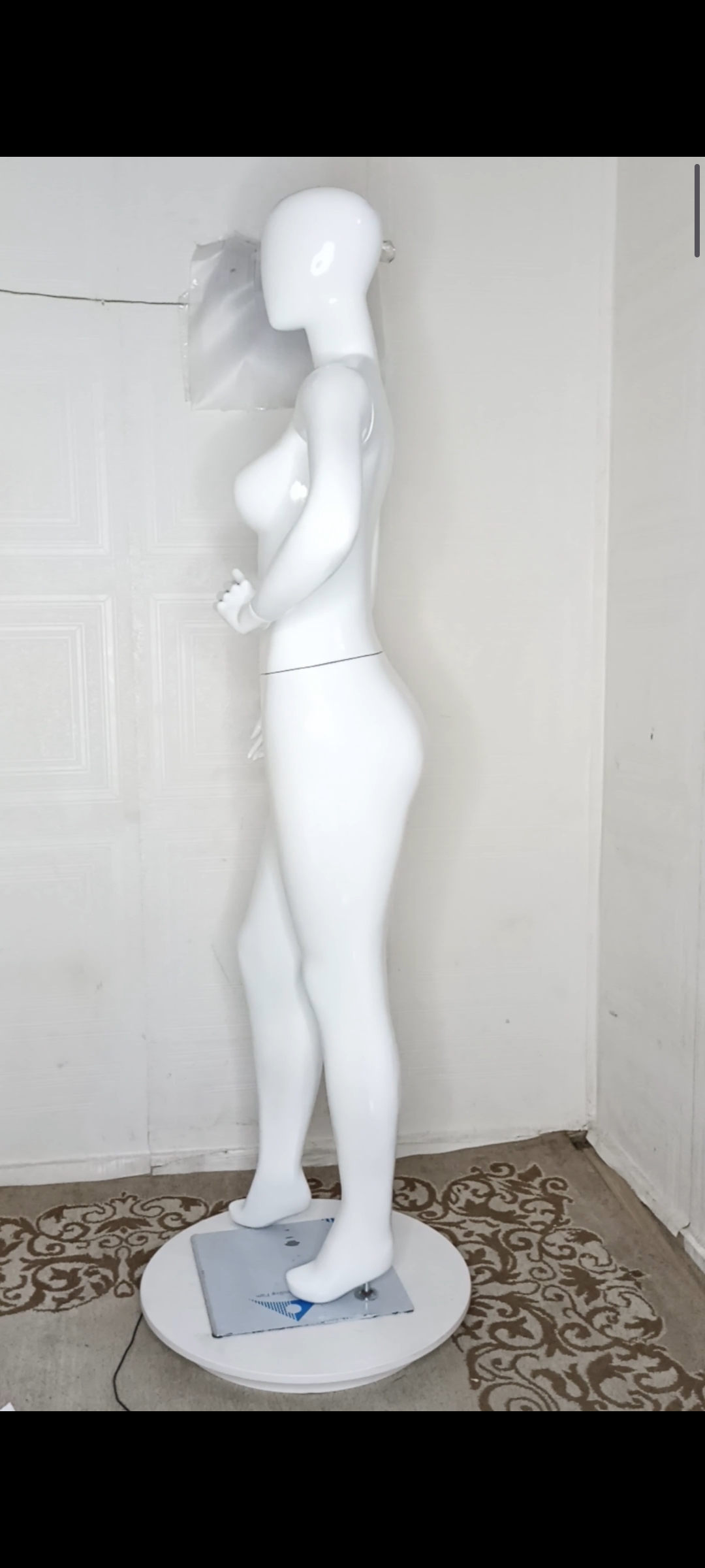 Female Mannequin-Full Plain Glossy Colour-Full Fibreglass Size 12 with Posture