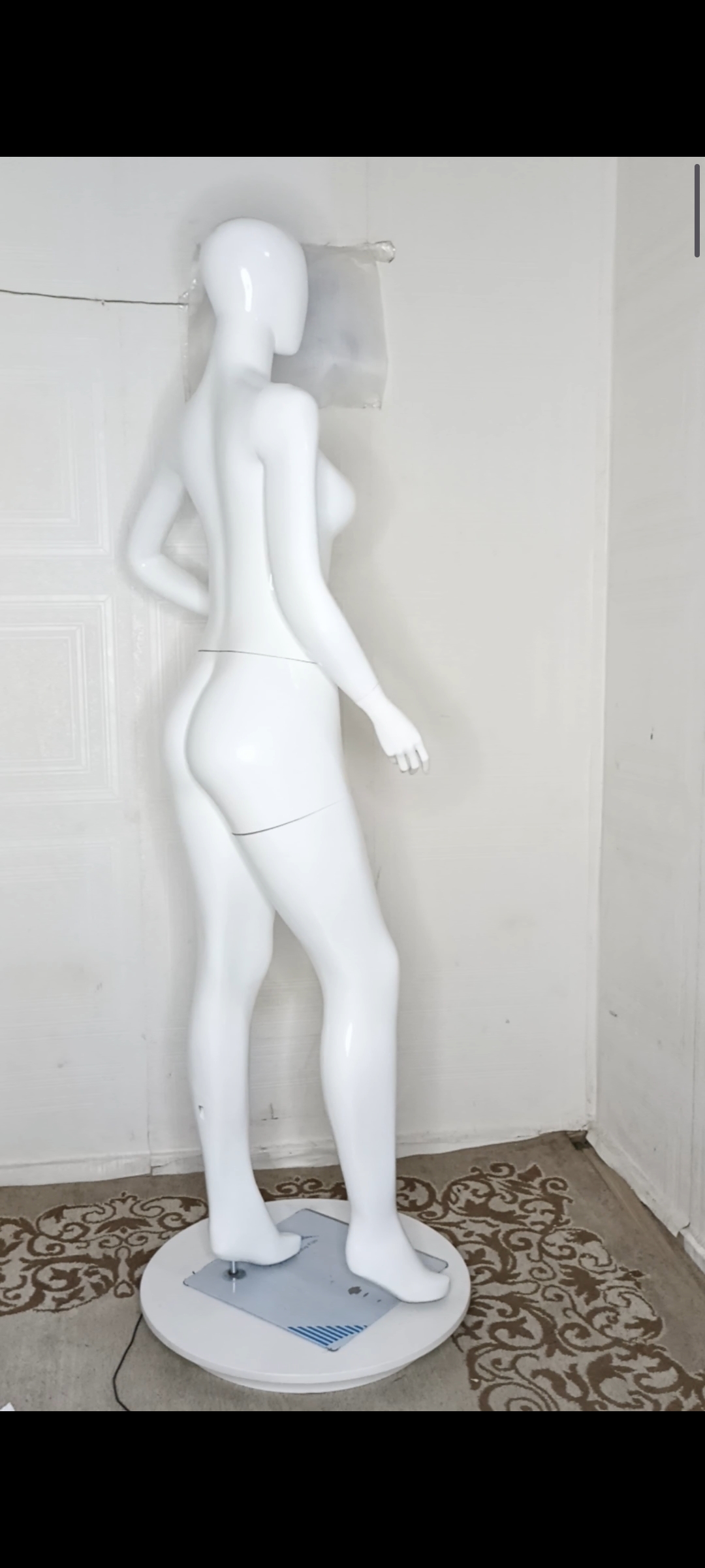 Female Mannequin-Full Plain Glossy Colour-Full Fibreglass Size 12 with Posture