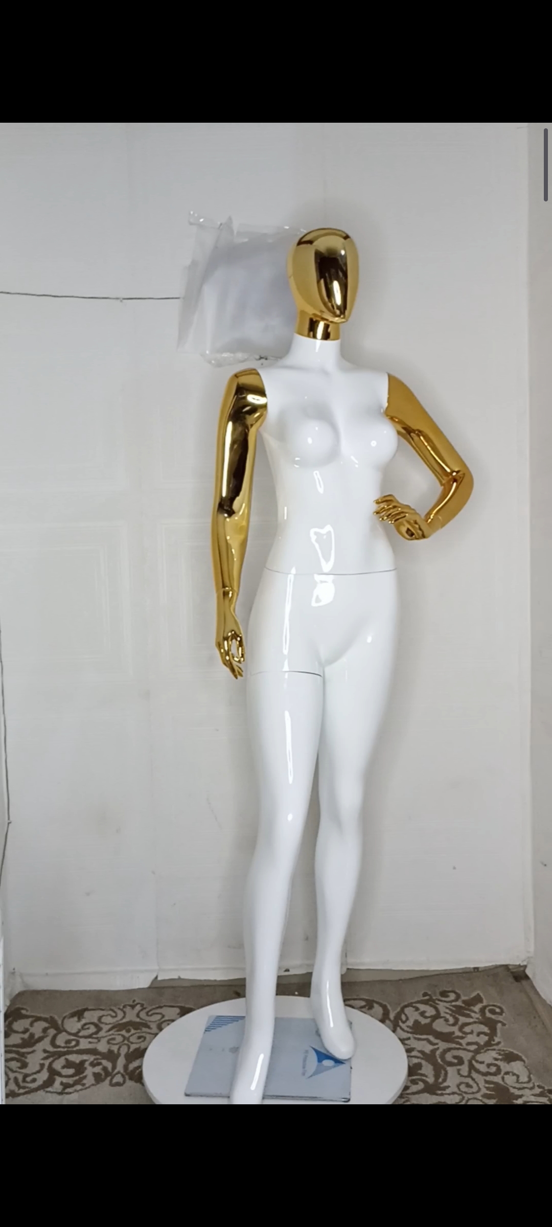 Female Mannequin-2 tones Colour-Full Fibreglass Size 12 with Posture