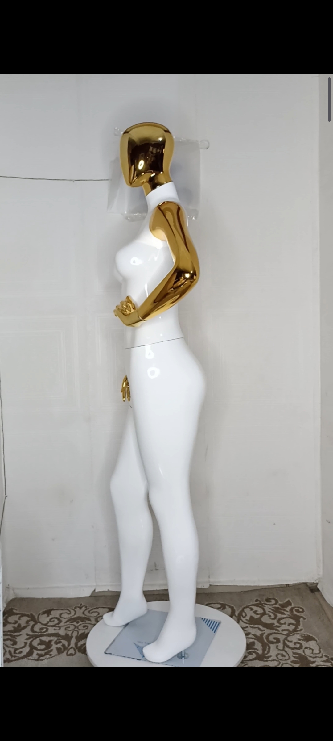 Female Mannequin-2 tones Colour-Full Fibreglass Size 12 with Posture
