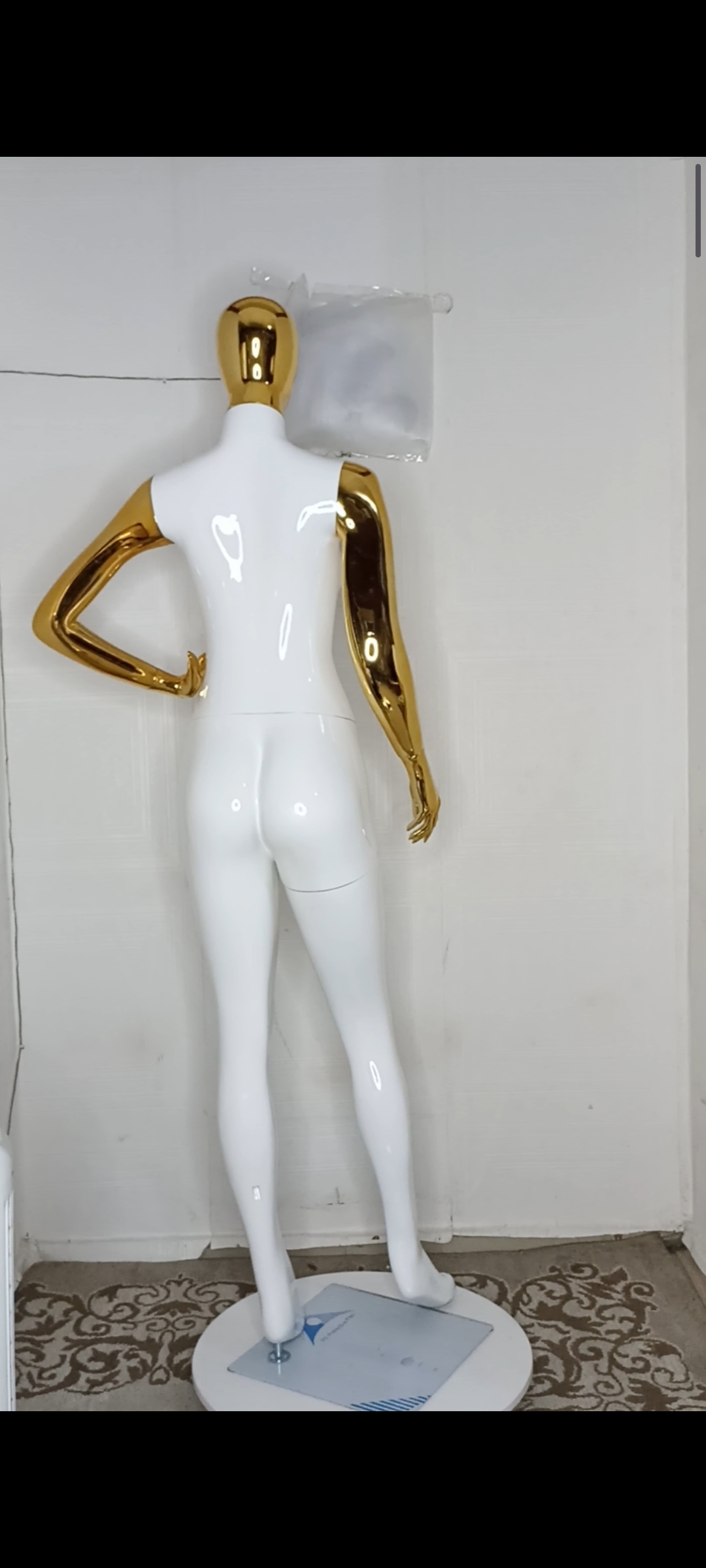 Female Mannequin-2 tones Colour-Full Fibreglass Size 12 with Posture