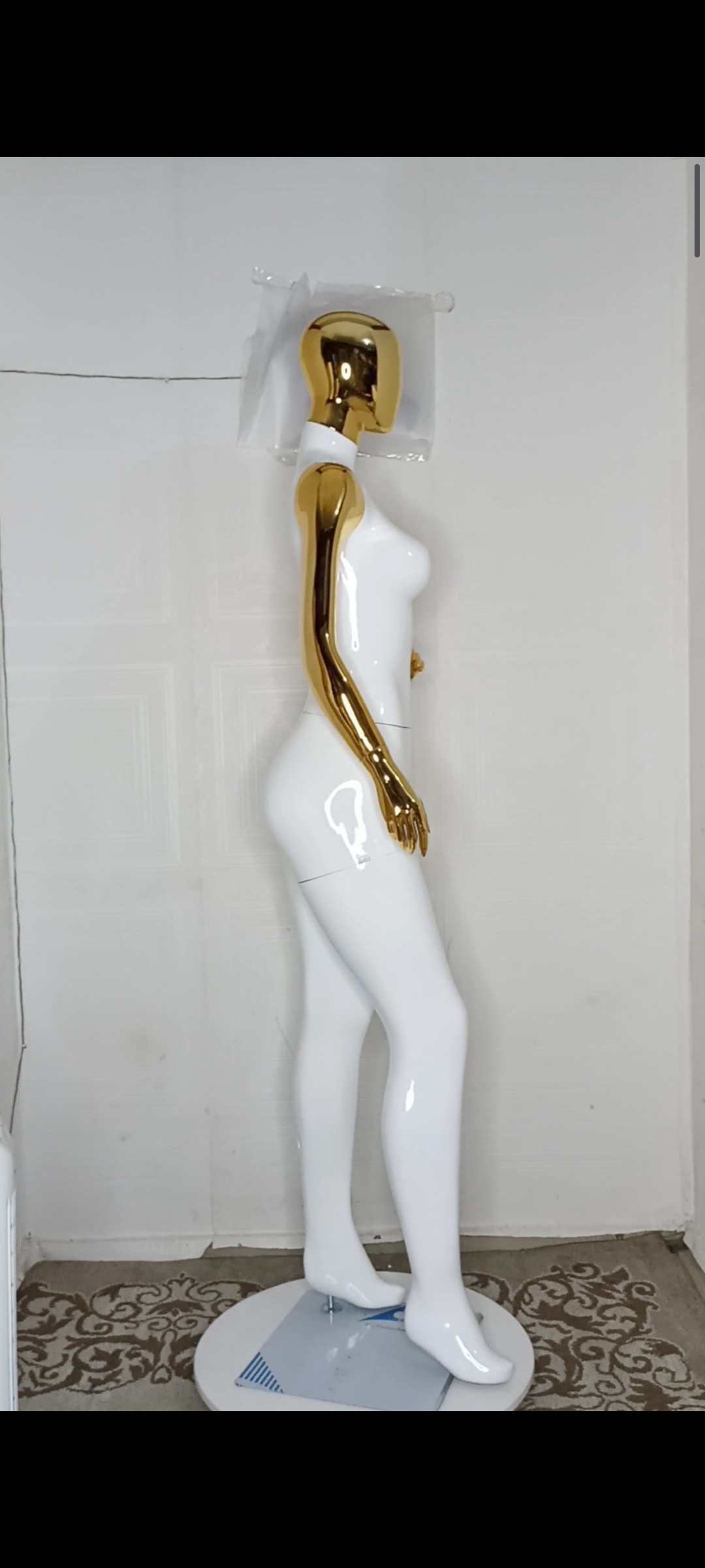Female Mannequin-2 tones Colour-Full Fibreglass Size 12 with Posture