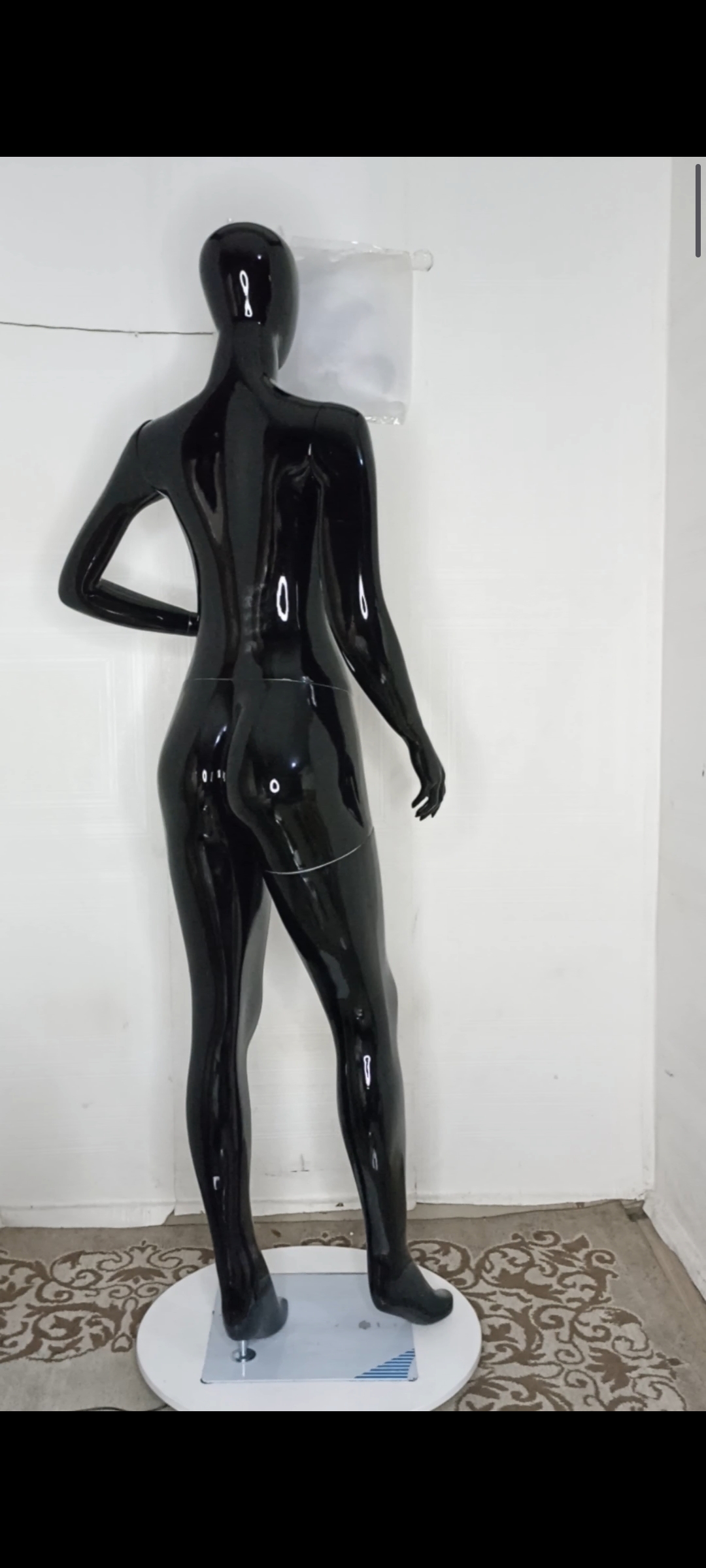 Female Mannequin-Full Plain Glossy Colour-Full Fibreglass Size 12 with Posture