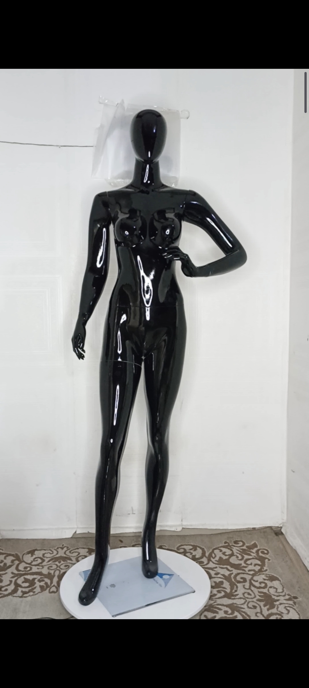 Female Mannequin-Full Plain Glossy Colour-Full Fibreglass Size 12 with Posture