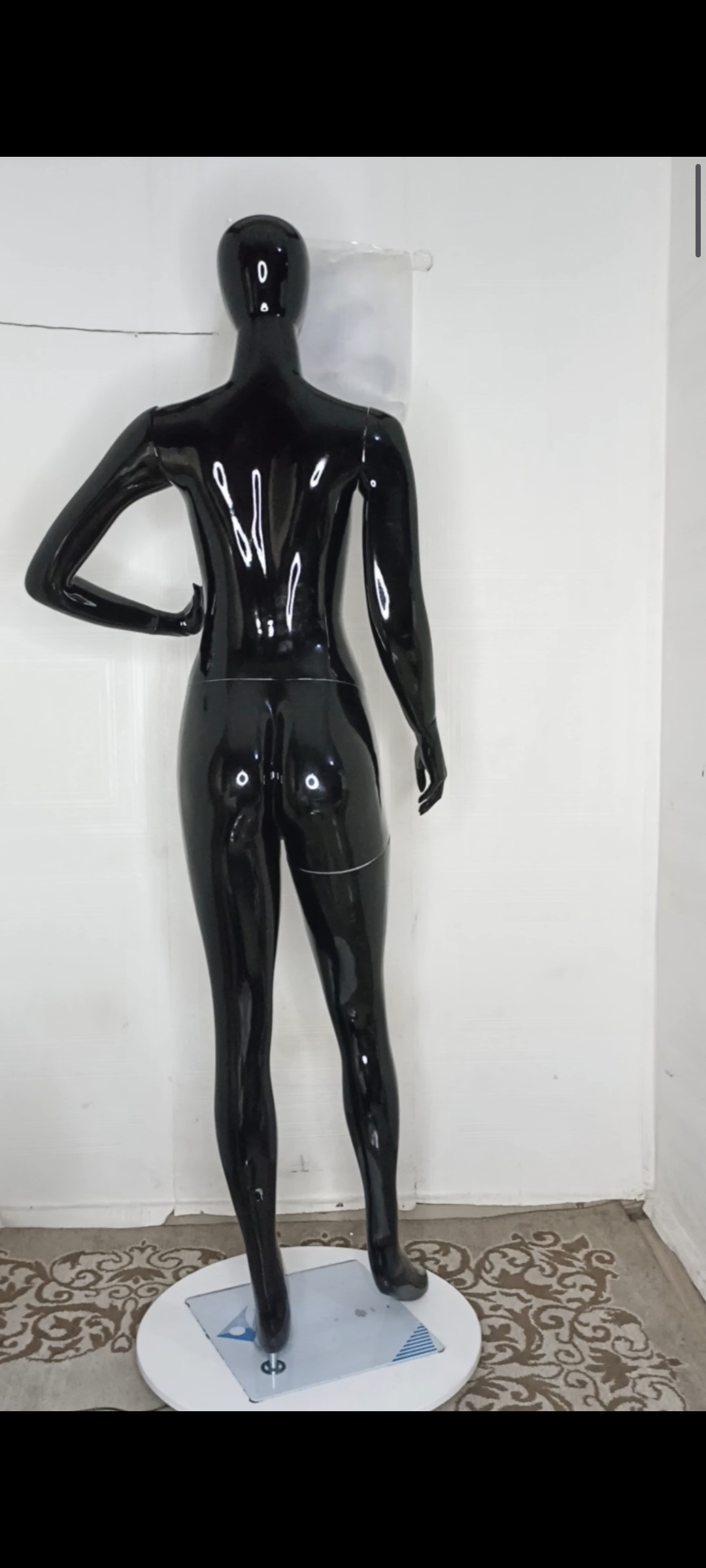 Female Mannequin-Full Plain Glossy Colour-Full Fibreglass Size 12 with Posture