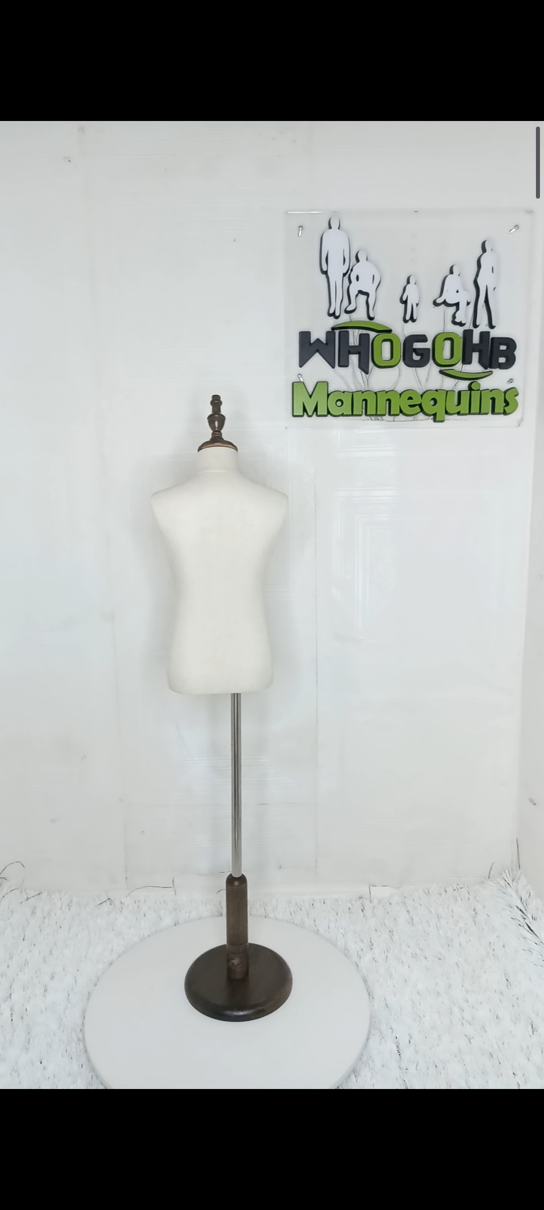 Unisex Half Body Kids Dressform Mannequin Age 0yrs - 10yrs