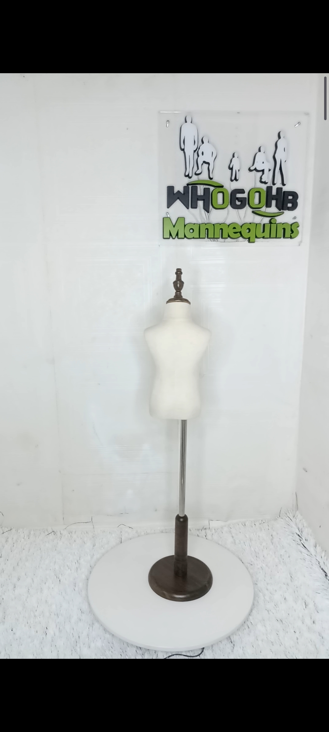 Unisex Half Body Kids Dressform Mannequin Age 0yrs - 10yrs