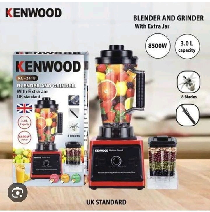 KENWOOD HEAVY DUTY COMMERCIAL BLENDER- 8500W, 3LITRES JAR + 1, UK STANDARD