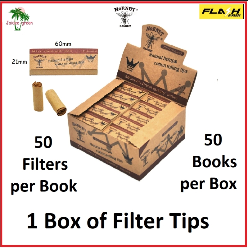 Filtros Carton perforados Hornet - Caja (50 pzas) Filtros Carton perforados Hornet - Caja (50 pzas)
