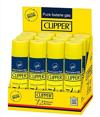 Gas butano  Clipper 138 ml - Caja (12 pzas)