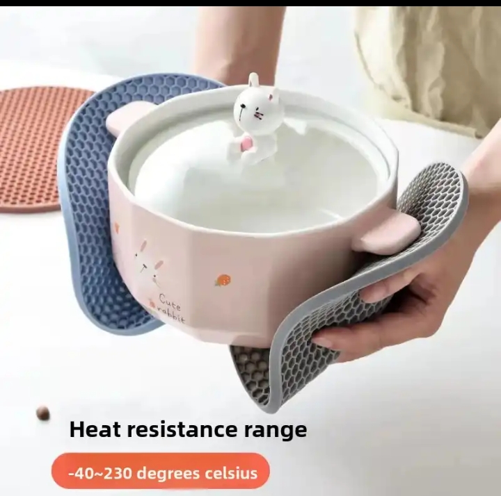 HEAT RESISTANT SILICONE  POT MAT POT REST TABLE MAT
