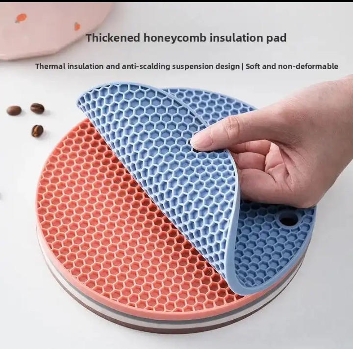 HEAT RESISTANT SILICONE  POT MAT POT REST TABLE MAT