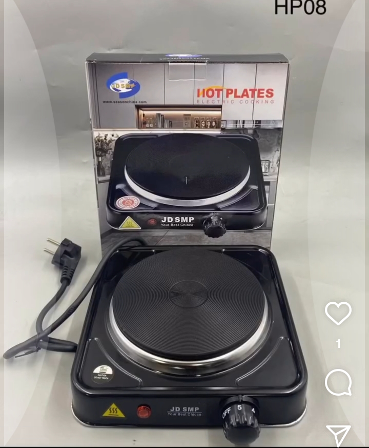 JDSMP SINGLE FACE ELECTRIC HOT PLATE 1000W