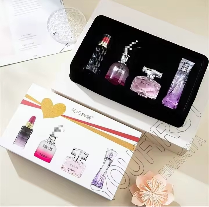 4IN1 PERFUME WITH LIPSTICK - 3 PERFUME + 1 LIPSTICK