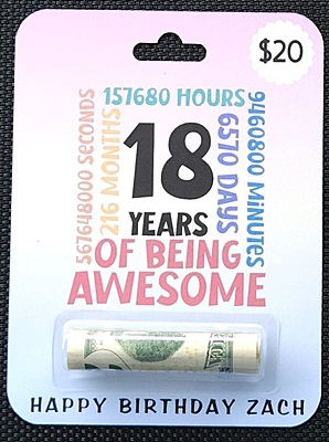 Milestone Moments Cash Gift Card