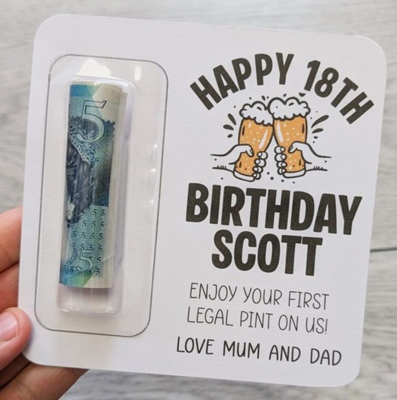 Cheers to 18 Cash Surprise Card