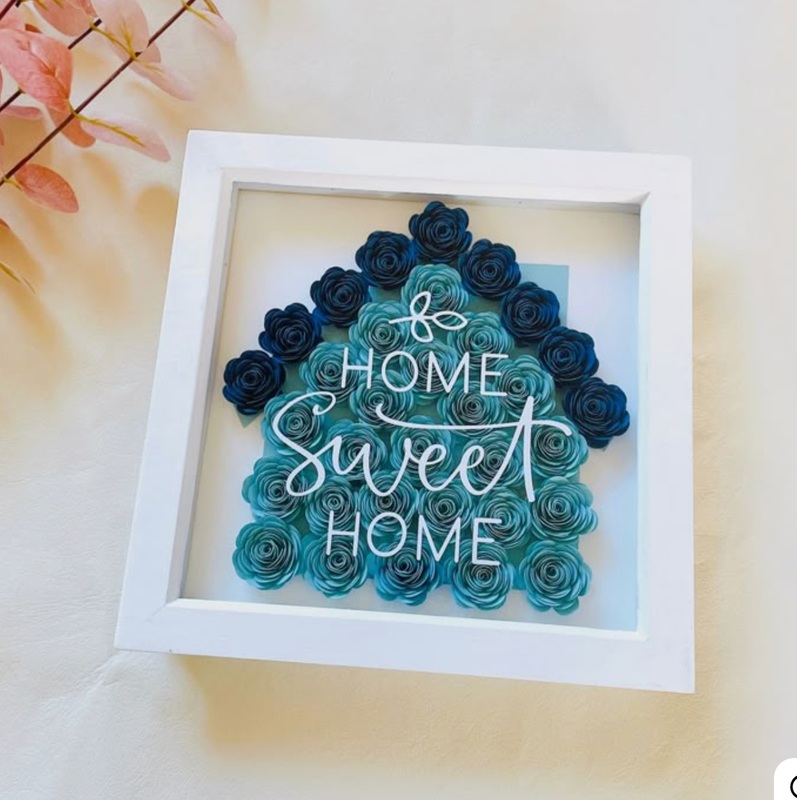 Housewarming Floral Shadow Frame