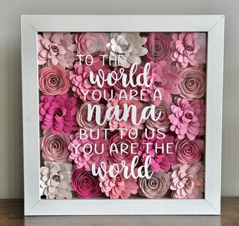 Mother’s Day / Love Quote Floral Shadow Frame