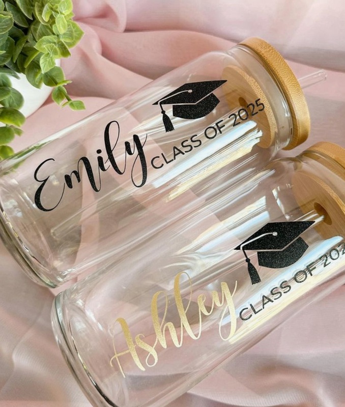 Personalized Graduation Glass Bottle
