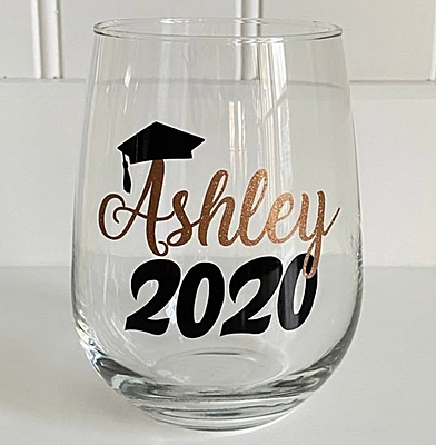 Graduation Celebration Glass
