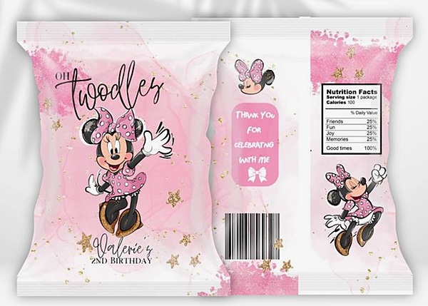 Cartoon Theme Birthday Snack Pack