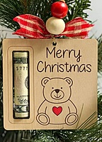 Festive Wooden Cash Holder Ornament