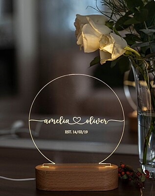 GlowLine Acrylic LED Name Lamp