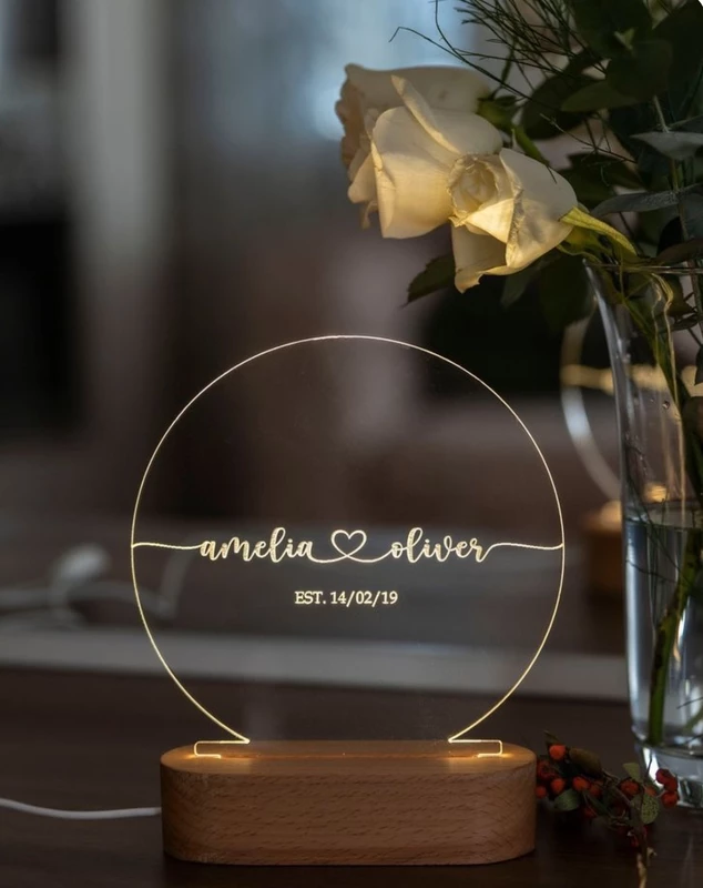 GlowLine Acrylic LED Name Lamp