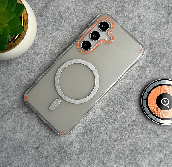 Metallic Shine Armor Double Layer Magsafe Case