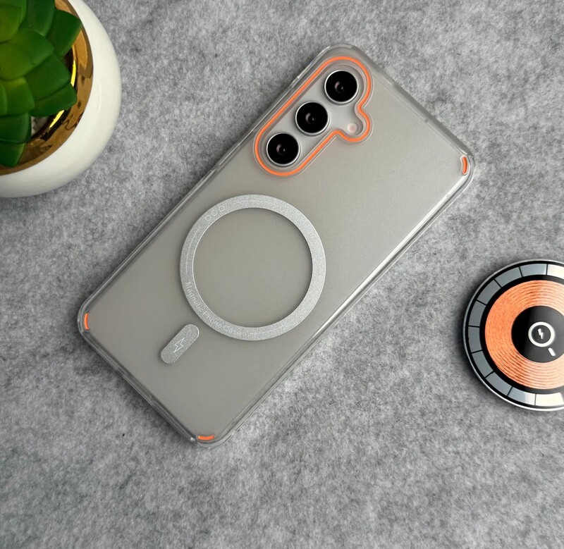 Metallic Shine Armor Double Layer Magsafe Case