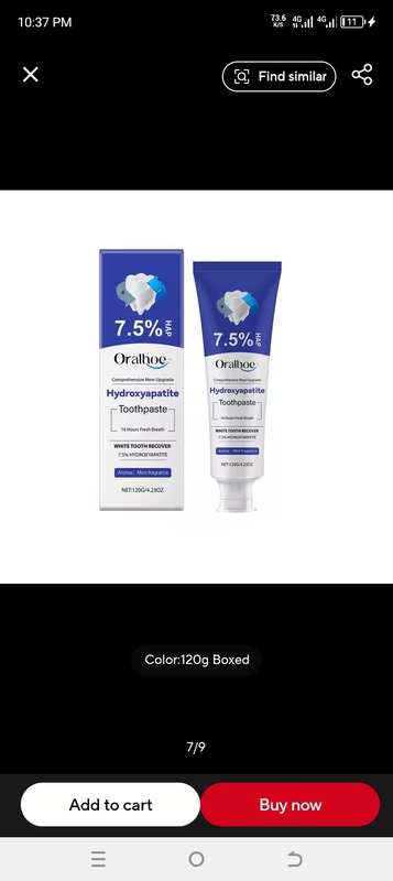 ORALHOE HYDROXYAPATITE TOOTHPASTE (7.5% HAP) - TEETH REAIR