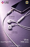 3.5MM Non Buds Earphone U&I Win Series